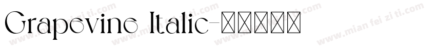 Grapevine Italic字体转换